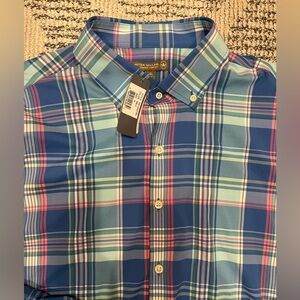 Peter Millar Summer Comfort Plaid Button Down Shirt